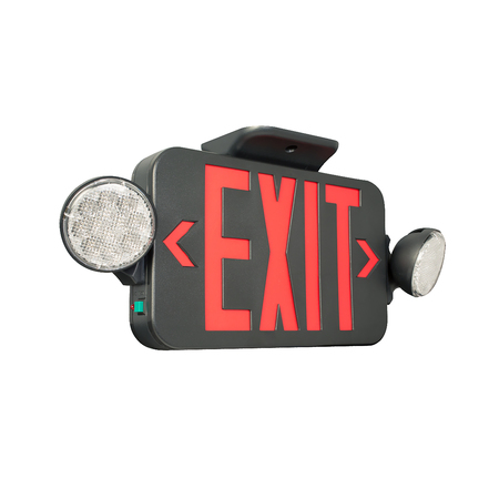 COMPASS LED Exit Sign / Emergency Light Combo, CCRRCB CCRRCB